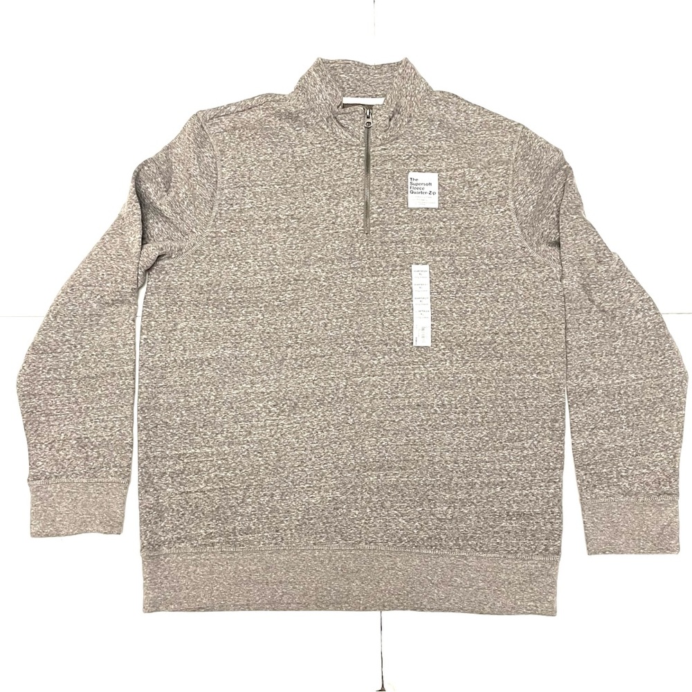 Men's Sonoma Super Soft Sweater Fleece Jacket Gray Size XL